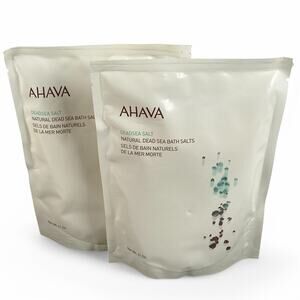 AHAVA Natural Dead Sea Bath Salts 11 oz Lot of 2